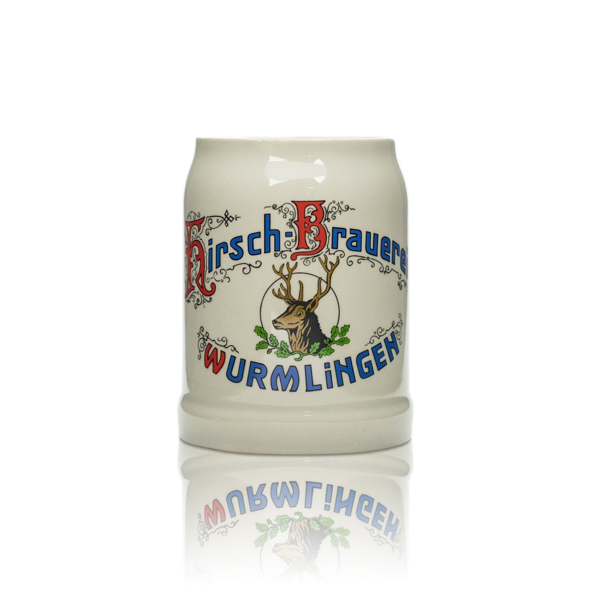 6x Hirsch Bräu Szklanka do piwa 0,5 l Ceramiczny kufel z uchwytem Wurmlingen Szklanki Kufle Piwiarnia – Widok 2