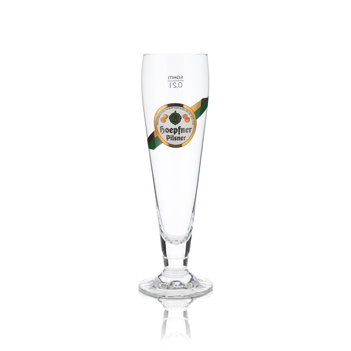 6x Hoepfner Szklanka 0,2l Goblet Pilsner Tulip Zestaw szklanek do piwa Browar Karlsruhe – Widok 2