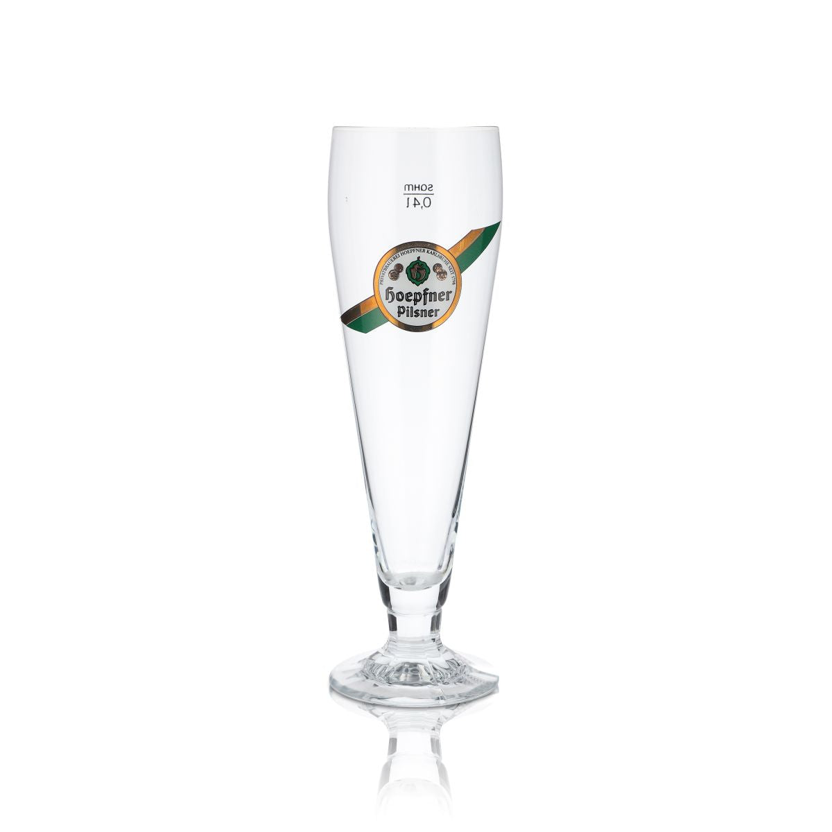 6x Hoepfner Szklanka 0,4l Goblet Pilsner Tulip Zestaw szklanek do piwa Browar Karlsruhe – Widok 2