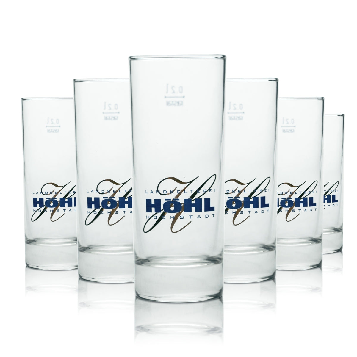 6x Höhl szklanka 0,2l long drink szklanki cydr miód pitny cydr moszcz gastro