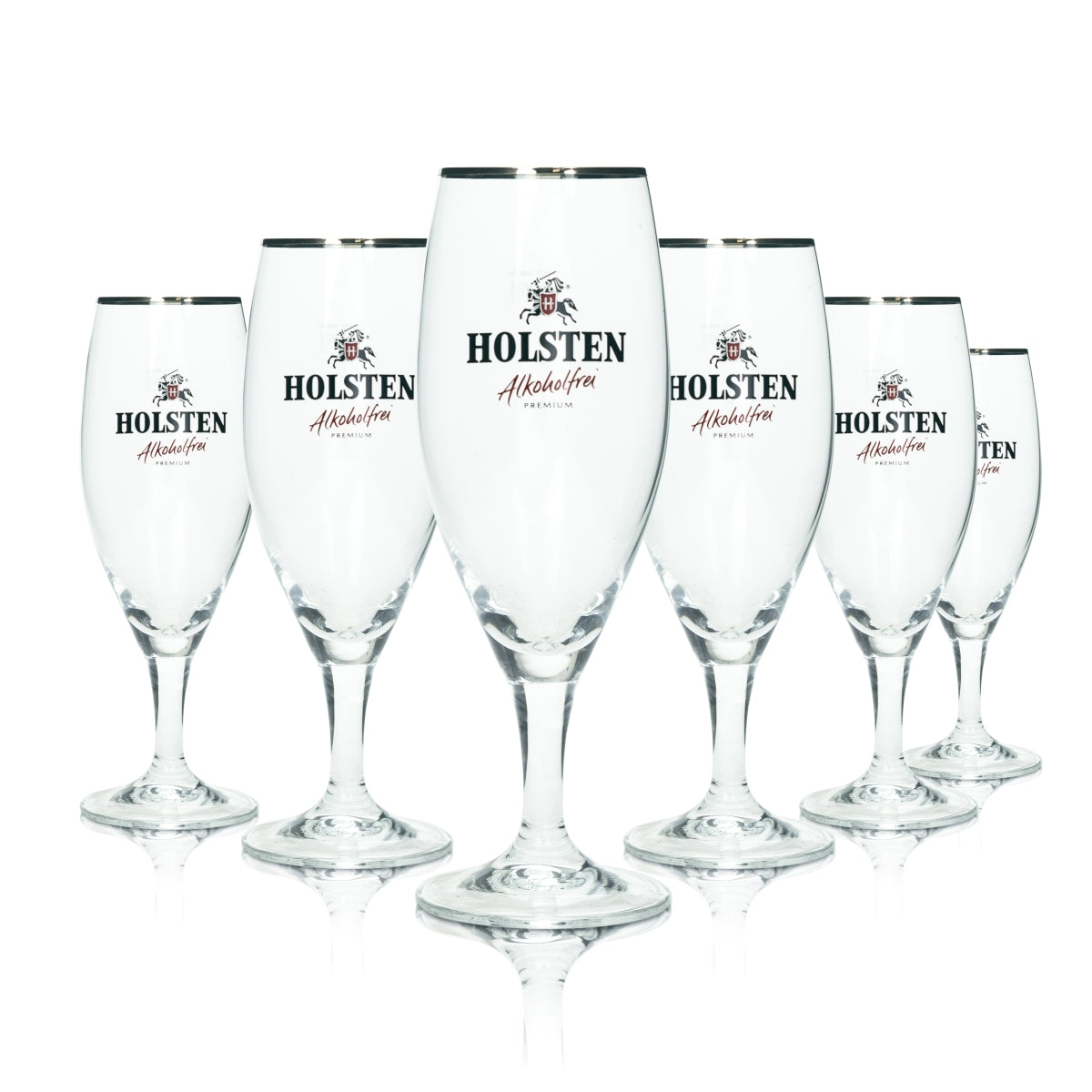 6x Holsten szklanka do piwa 0,25l goblet bezalkoholowe szklanki do pilznera browar tulipan 0,0% bar