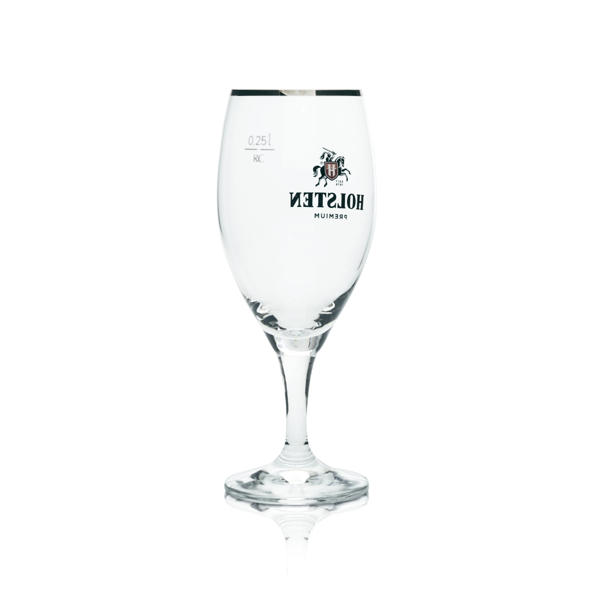 6x Holsten szklanka do piwa 0.25l premium goblet szklanki platynowy brzeg tulipan Gastro Geeicht – Widok 3
