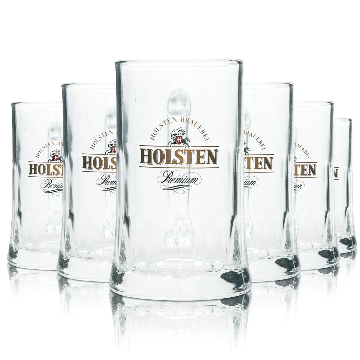 6x Holsten szklanka do piwa 0.3l kufel Salzburg Sahm Seidel Henkel szklanki Pils kufle Bar