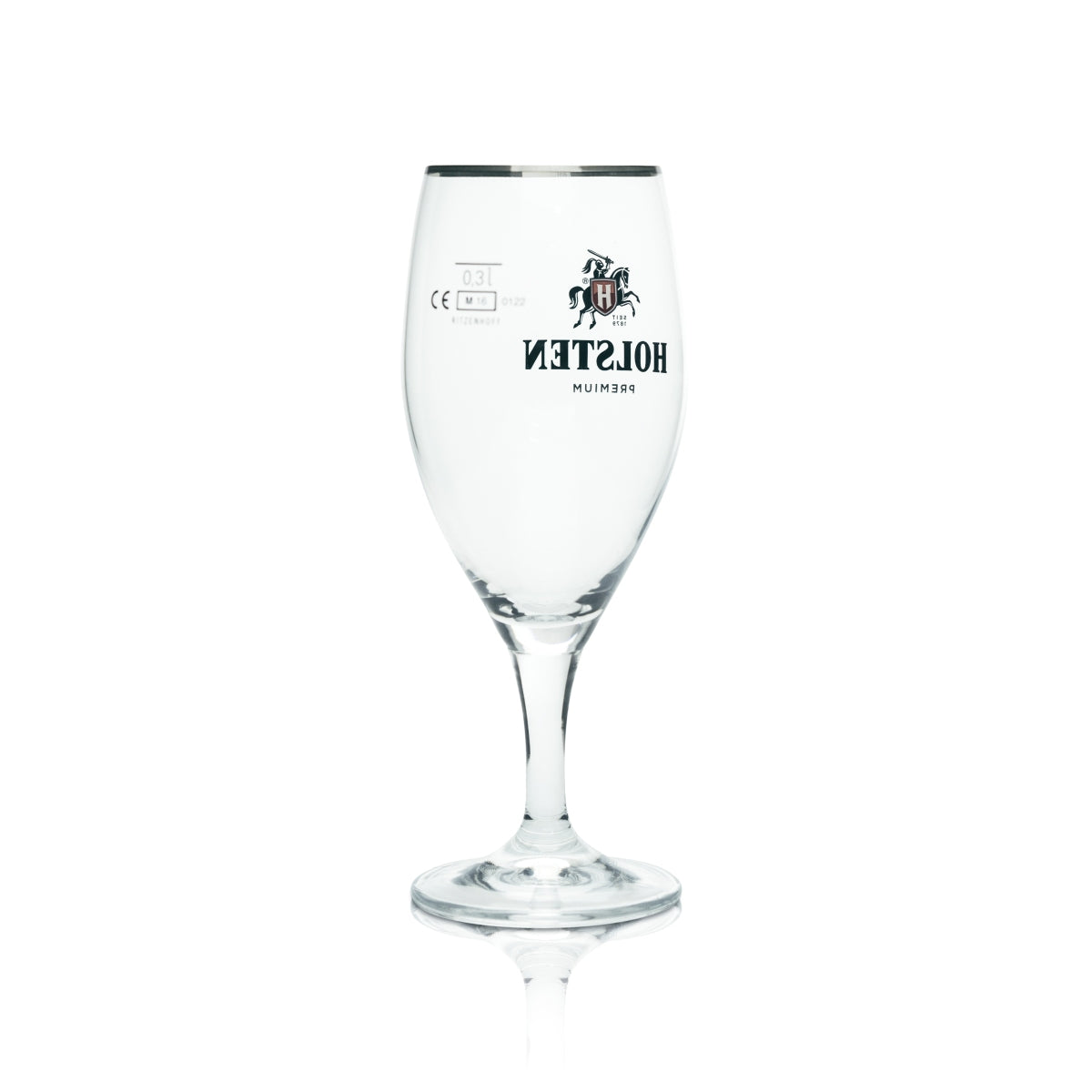 6x Holsten szklanka do piwa 0.3l premium goblet szklanki platynowy brzeg tulipan Gastro Geeicht – Widok 3