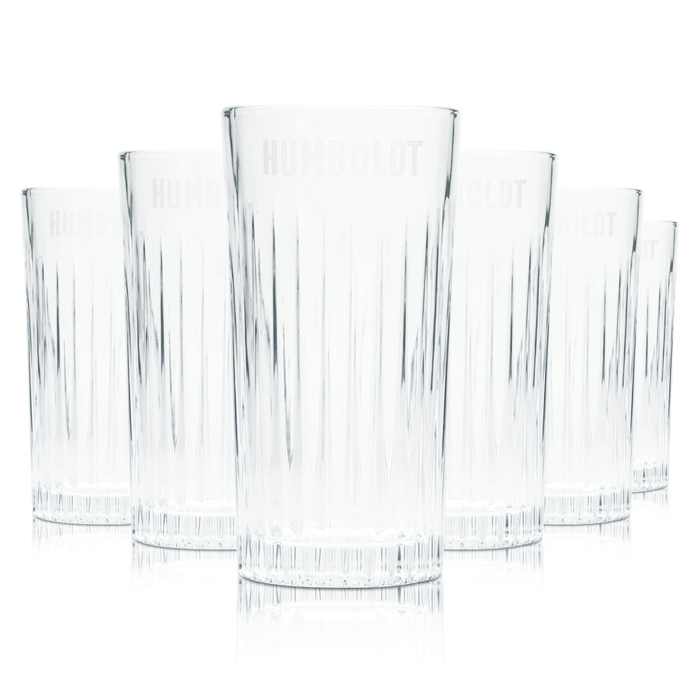 6x Humboldt Gin Szklanka 0,36 l Longdrink Koktajl Szklanki konturowe Gastro Kbar Tonic