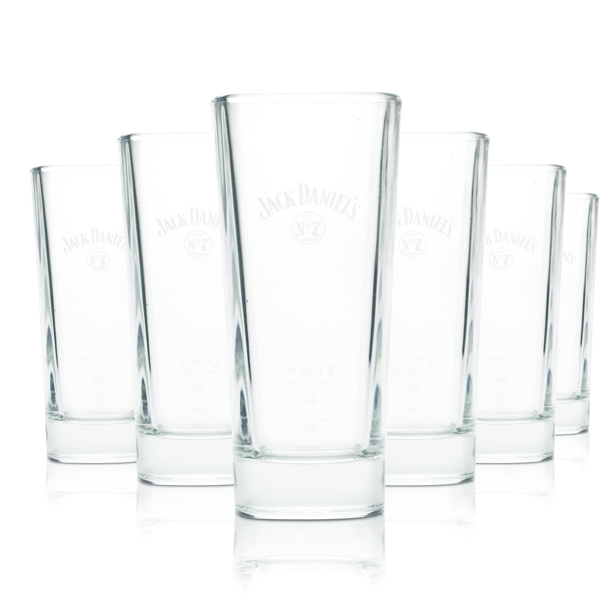 6x szklanka do whisky Jack Daniels 0,35 l Szklanki do drinków długich nr 7 Bourbon