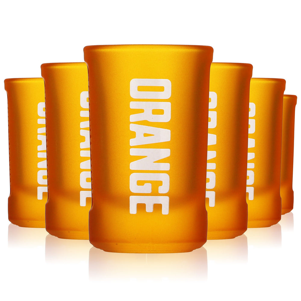 6x kieliszek do likieru Jägermeister 2 cl Kieliszek do shotów Stamper Kieliszek do shotów „Orange” Böckling