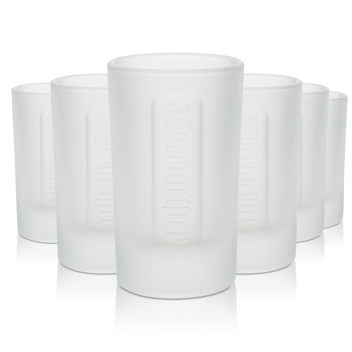 6x kieliszek do shotów Jägermeister 4 cl Kieliszki do sznapsa Frosted Geeicht Gastro