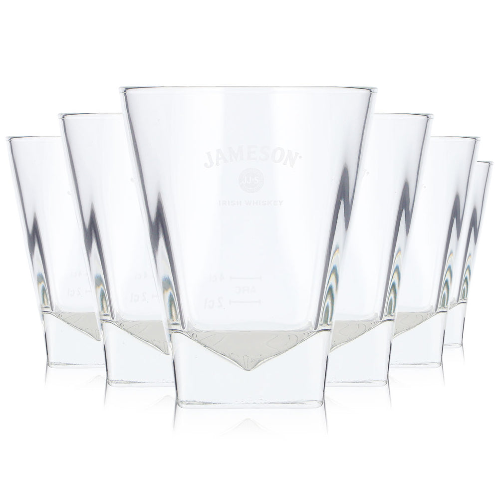 6 szklanek do whisky Jameson o pojemności 2 cl + 4 cl, szklanki typu tumbler do irlandzkiej whisky ARC (zestaw 6 sztuk)