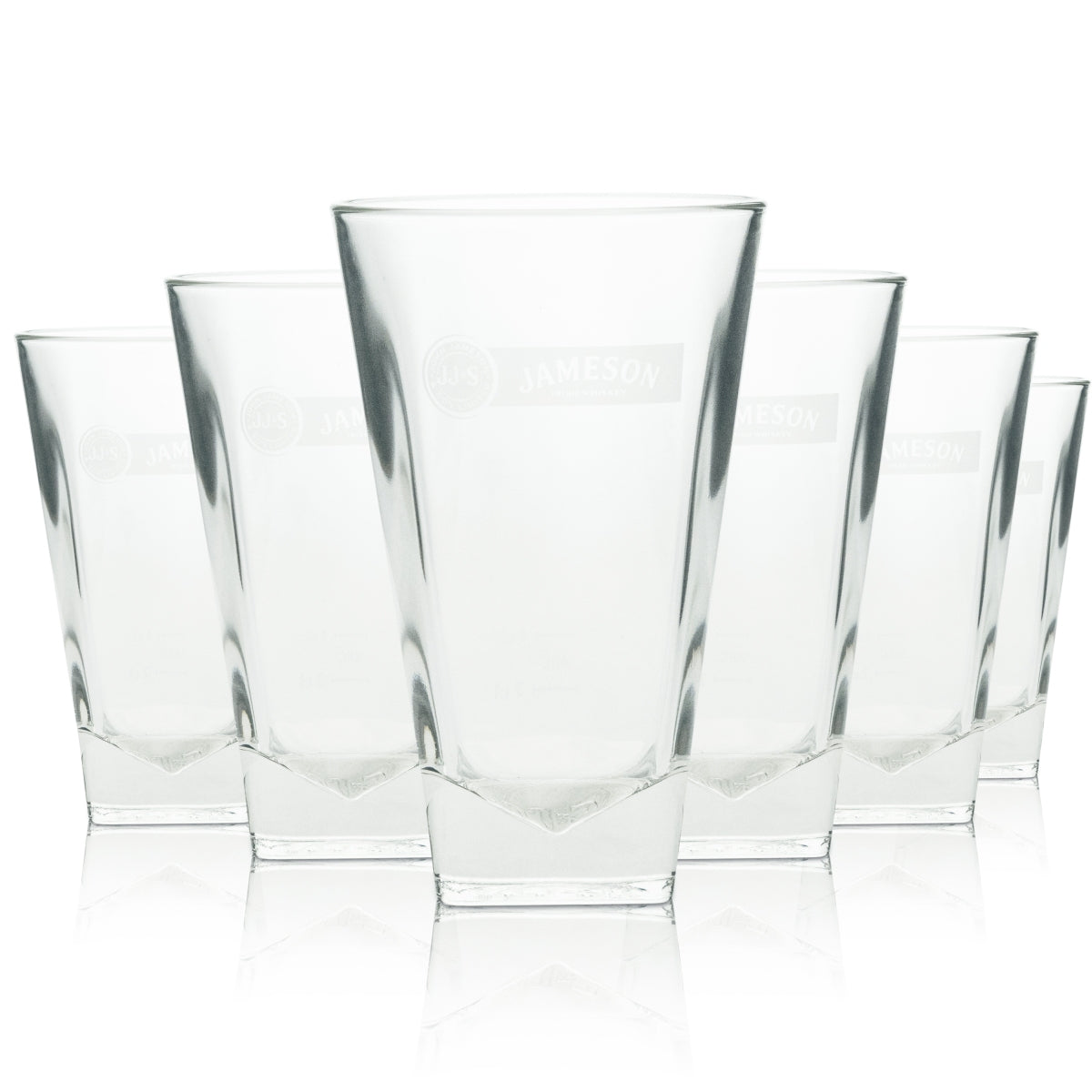 6x Jameson Whiskey Glass Longdrink Whisky Glass 4cl Logo white Arcoroc