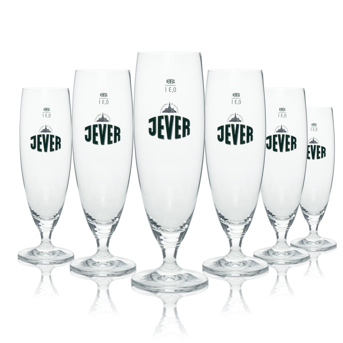 6x szklanka do piwa Jever 0,3l goblet tulipan szklanki Pilsener Gastro Geeicht Brauerei Nord