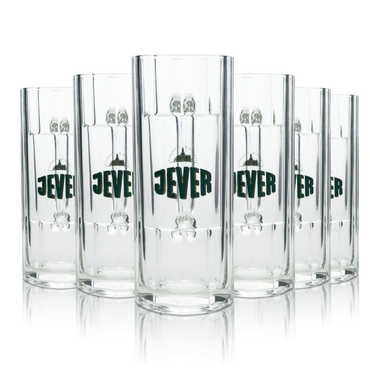 6x szklany dzbanek do piwa Jever 0,5l Sahm