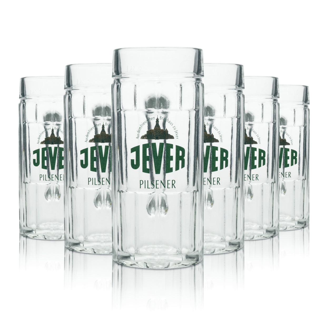 6x szklany dzbanek do piwa Jever Pilsener 0,25l rastal