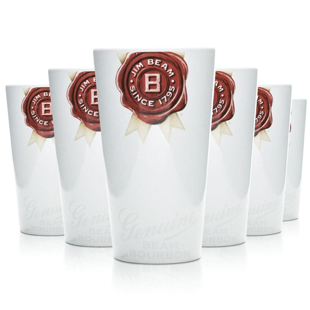 12x szklanki Jim Beam, kubki ceramiczne, szklanka 0,4 l, kubek gliniany, long drink, koktajl, whisky