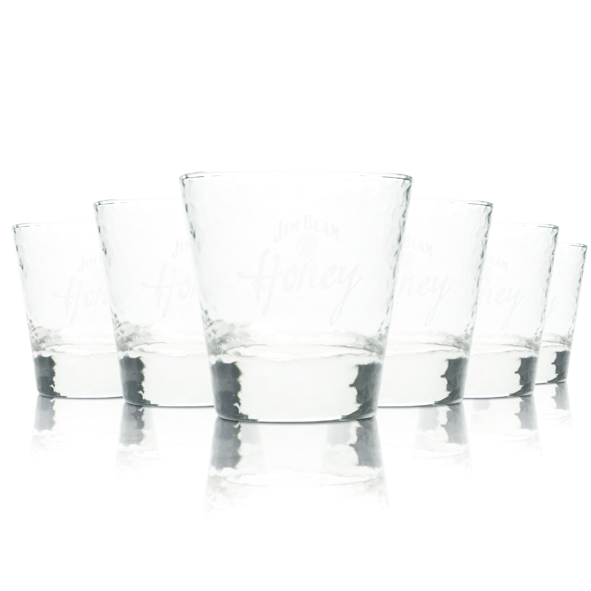 6x Jim Beam Whiskey Szklanka 0,2l Tumbler Longdrink Honeycomb Szklanki Bourbon Bar