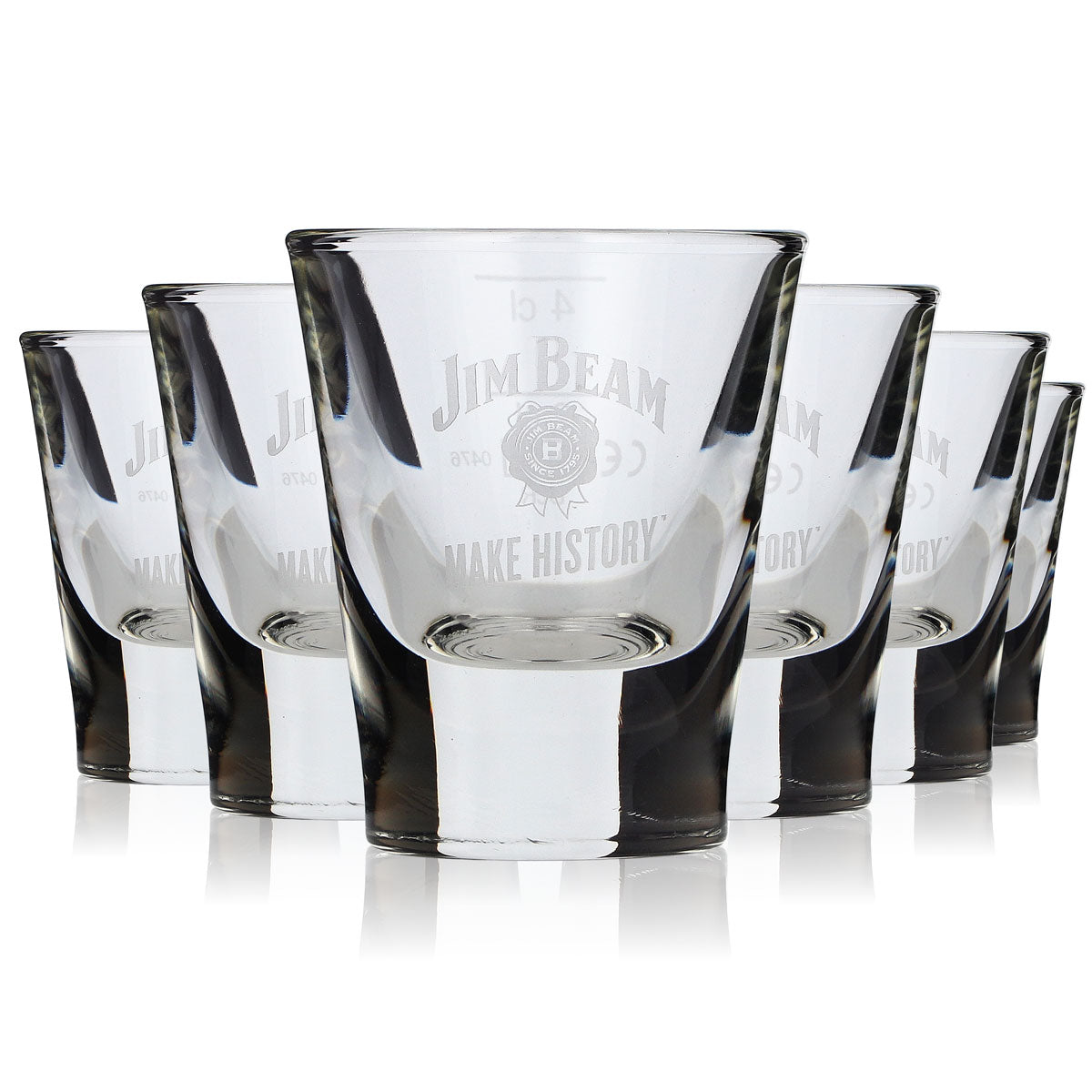 6x kieliszek do whisky Jim Beam 2 cl 4 cl Stamper Krótki, ciężki model