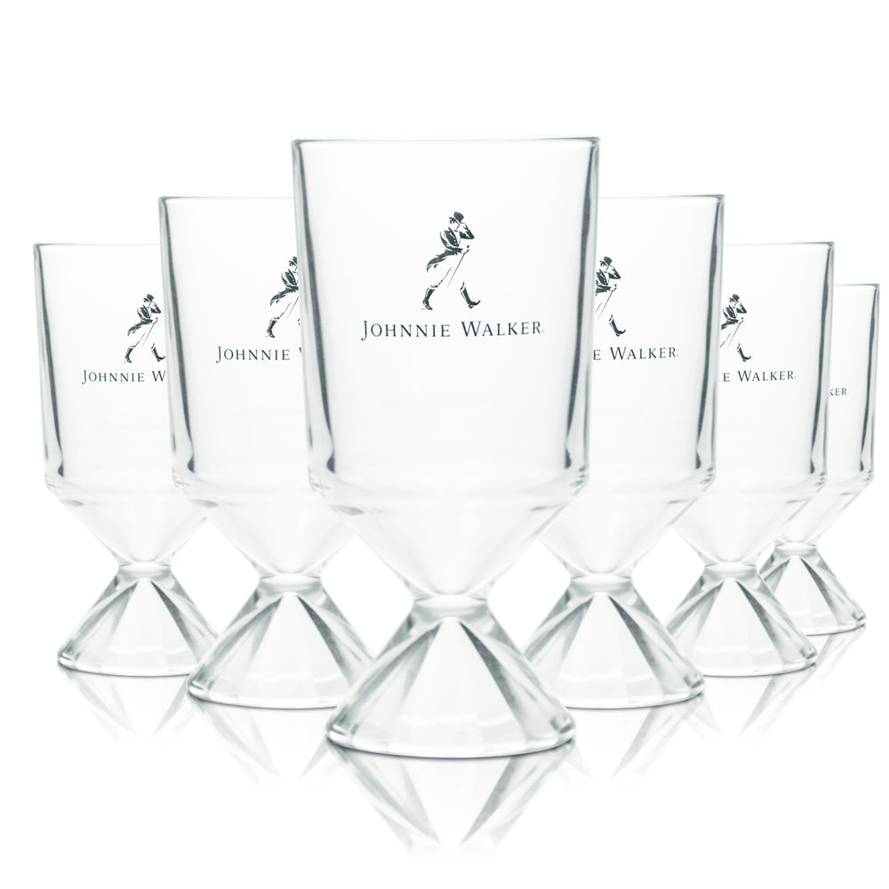 6x Johnnie Walker Szklanka 0,45l Whisky Longdrink Szklanki koktajlowe Goblet Etykieta