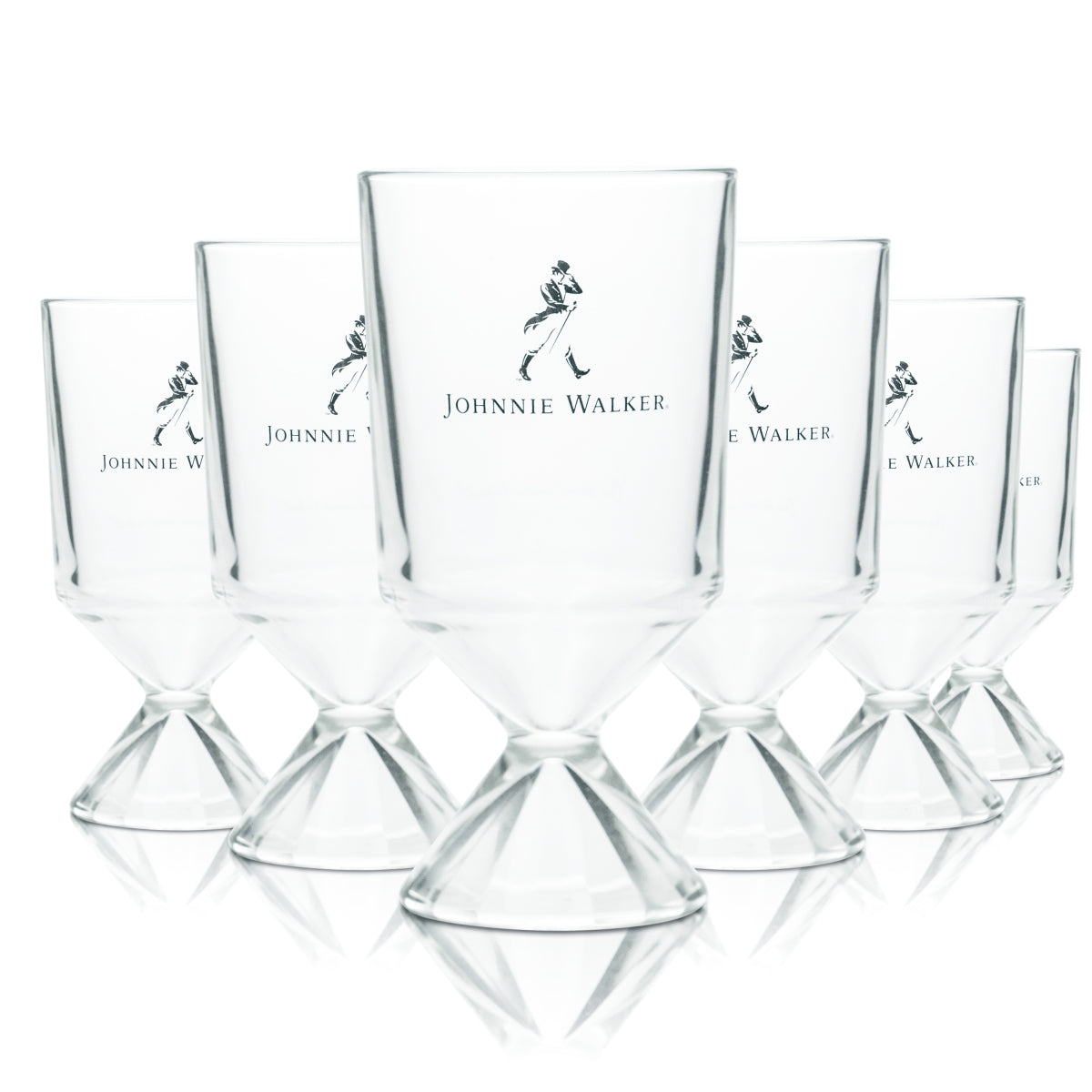 6x Johnnie Walker Szklanka 0,45l Whisky Longdrink Szklanki koktajlowe Goblet Etykieta