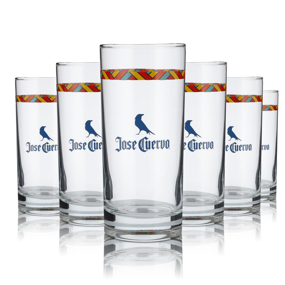6x Jose Cuervo Glass 0,36l Tequila Longdrink Zestaw kieliszków do koktajli i aperitifów
