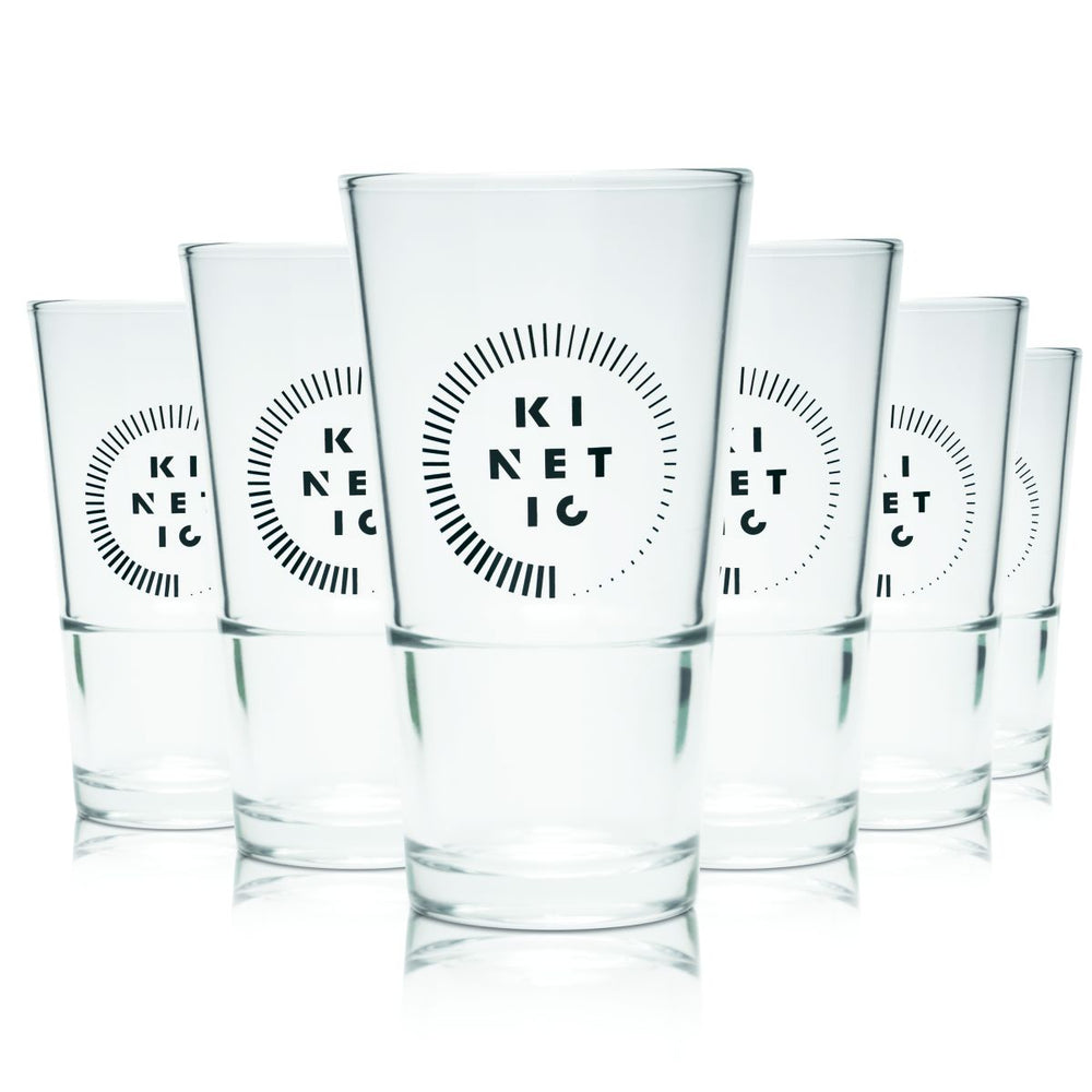 6x szklanka do wódki Kinetic 0,35 l Szklanka do long drinków Szklanka do aperitifów Szklanki do koktajli