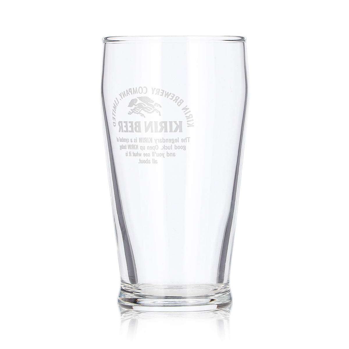6 szt. szklanek do piwa Kirin Ichiban, 0,17 l, z białym logo – Widok 5