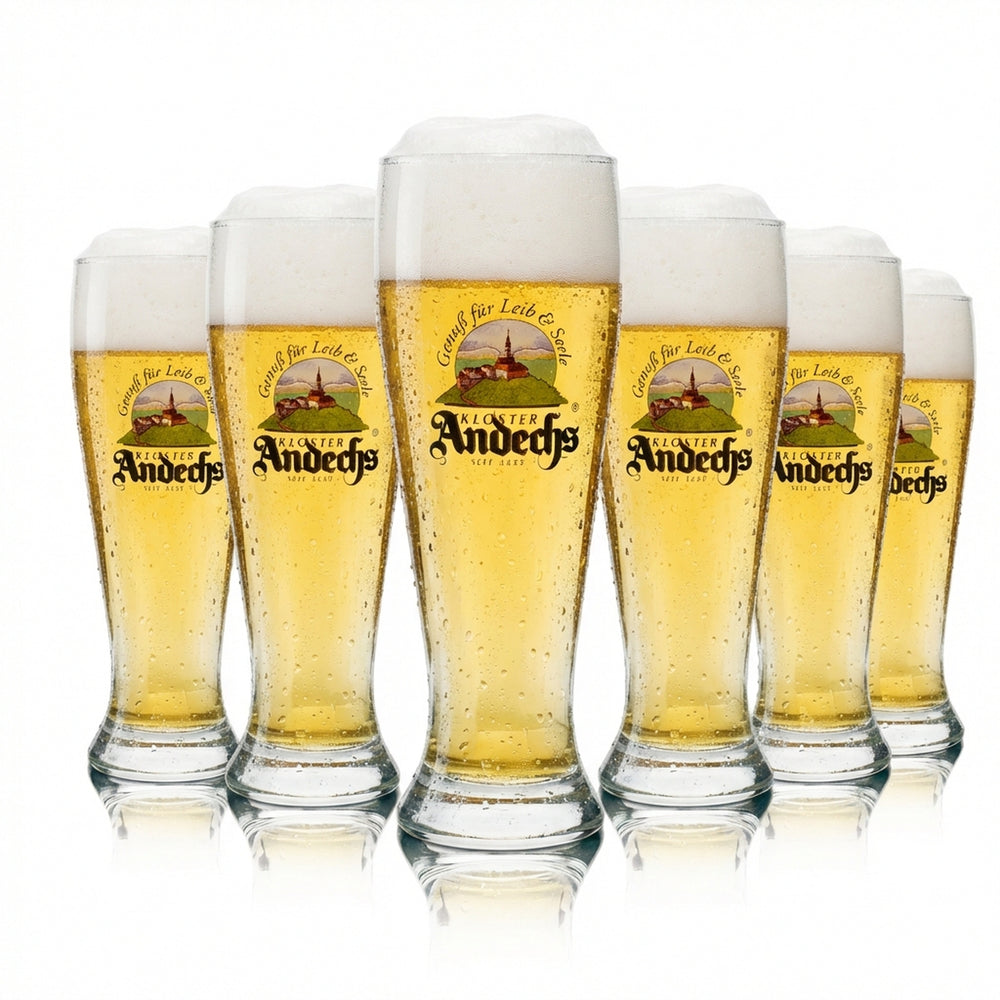 6x Szklanka do piwa Kloster Andechs 0,5l pszeniczna