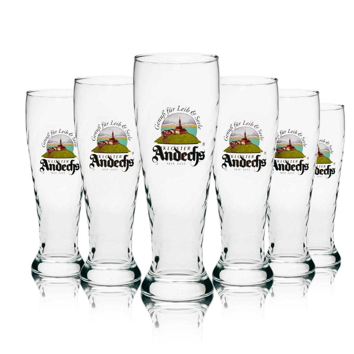 6x Szklanka do piwa Kloster Andechs 0,5l pszeniczna – Widok 3