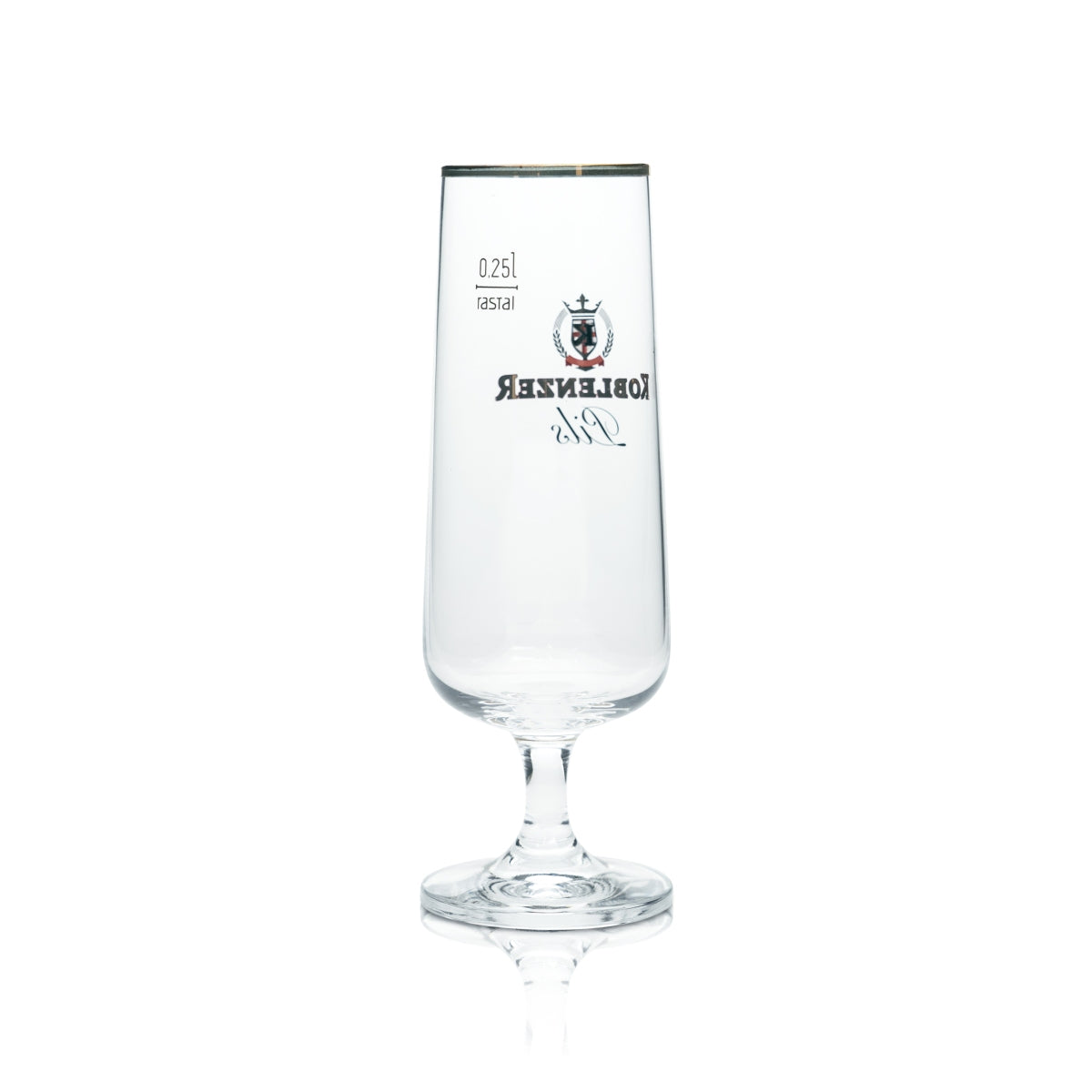 6x Koblenz szklanka do piwa 0.25l kielich tulipan kufel złota obręcz szklanki pilsner gastro bar – Widok 3