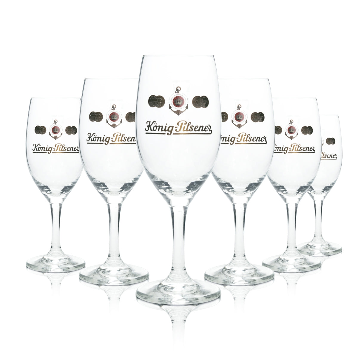 6x Kieliszek do piwa König Pilsener 0,25l Tulip Ritzenhoff Kieliszki do piwa browarniczego