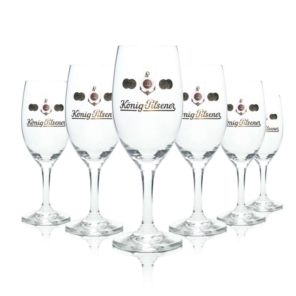 6x Kieliszek do piwa König Pilsener 0,25l Tulip Ritzenhoff Kieliszki do piwa browarniczego