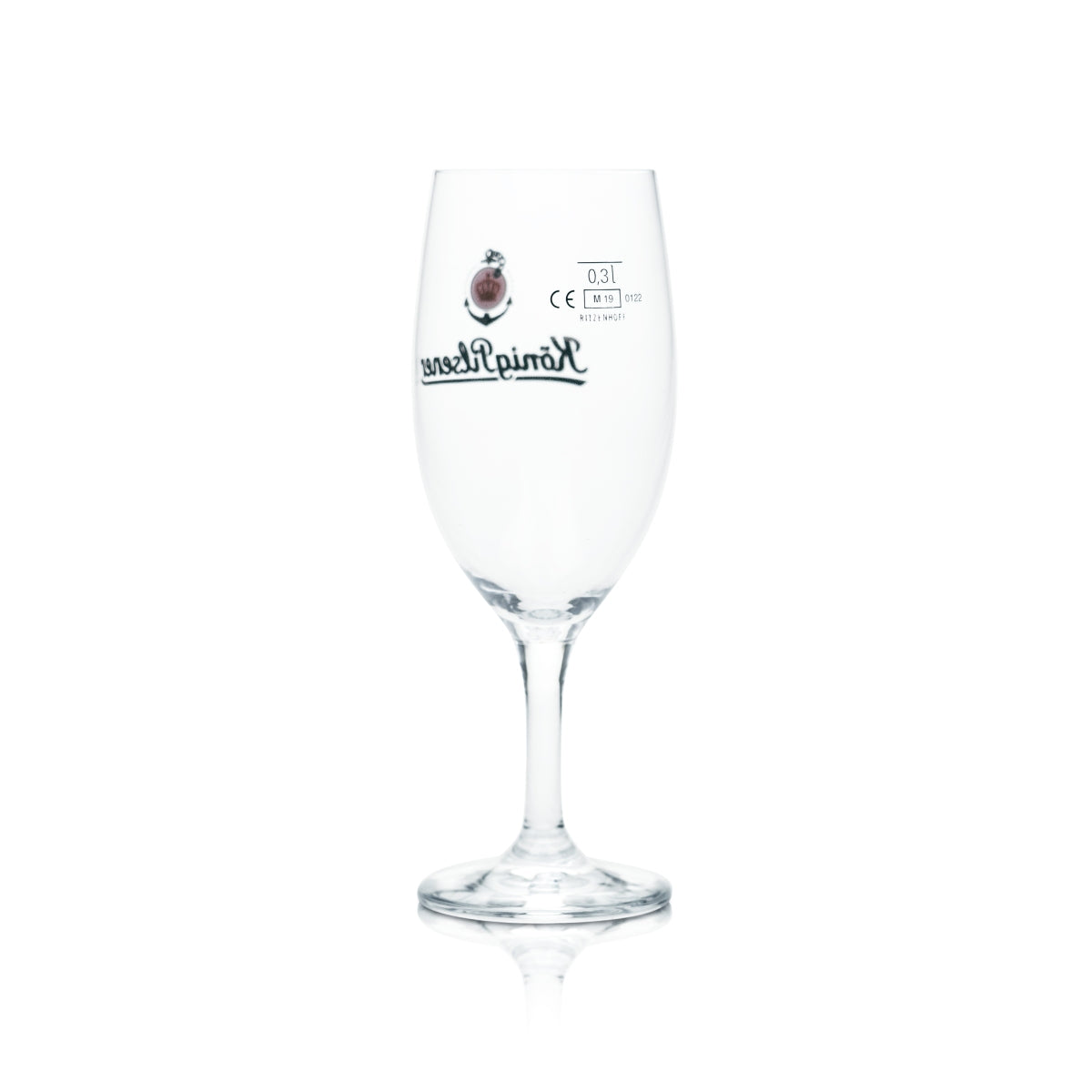 6x szklanka do piwa König Pilsener 0,3 l, kielich tulipanowy, szklanki z podziałką, gastronomiczne, browar Pils – Widok 3