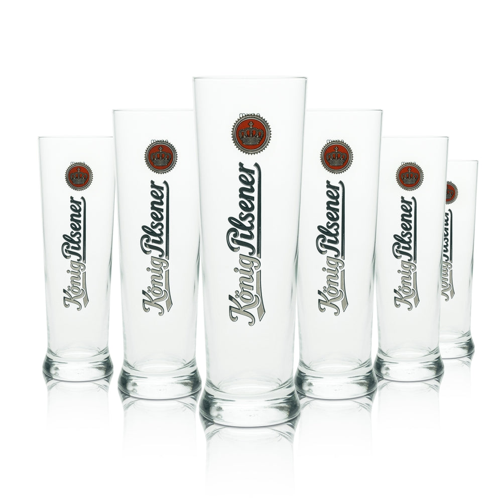 6x szklanka do piwa King Pilsner tulipan 0.4l Sahm