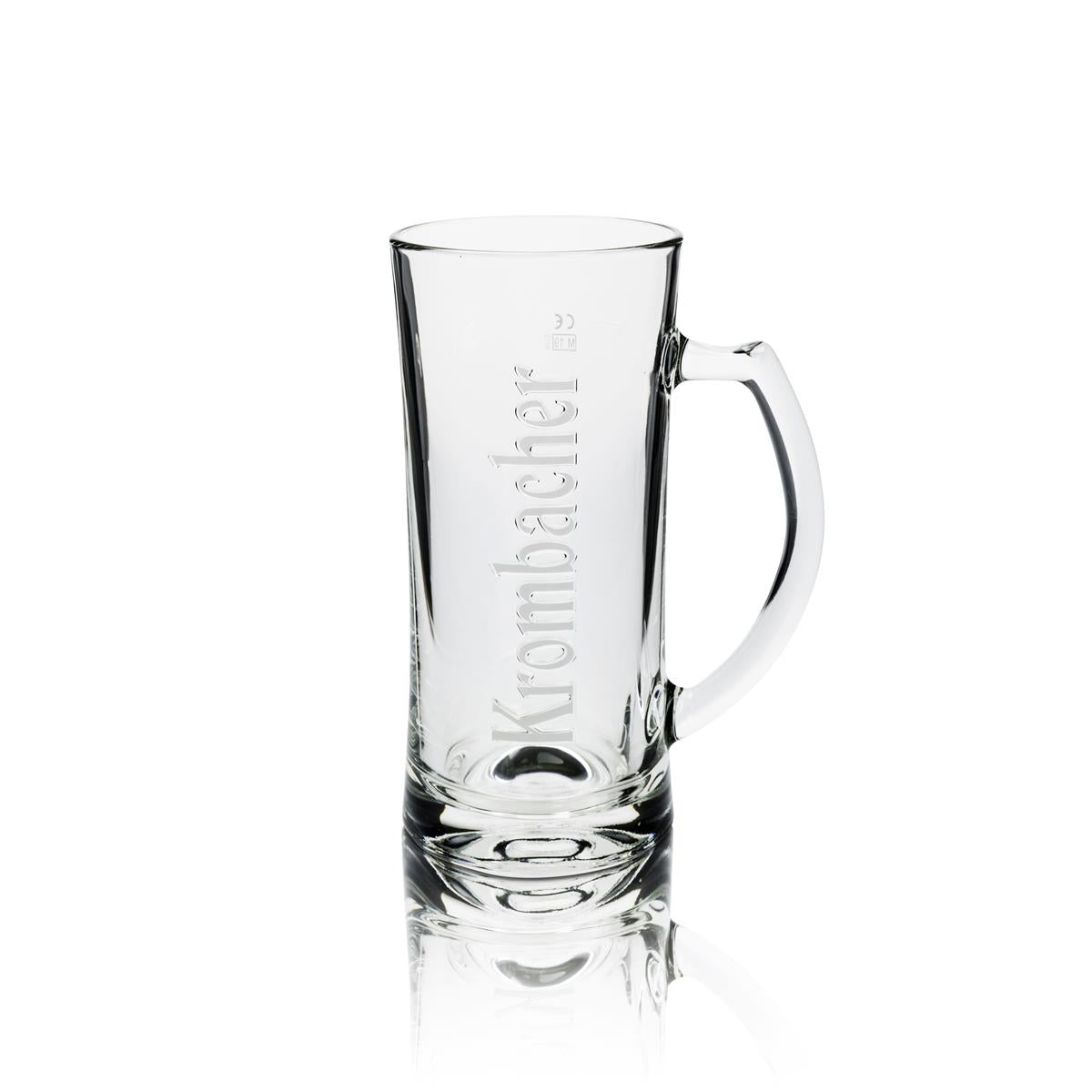 6x szklanka Krombacher 0,5 litra kufel do piwa Seidel szklanki reliefowe pilsner gastro dąb – Widok 2