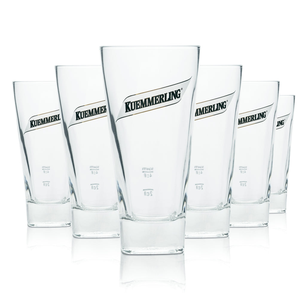 6x Kümmerling Glass 0,28l Tumbler Glasses Longdrink Gauged Gastro Pub