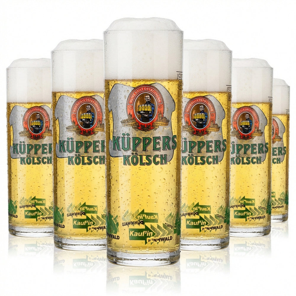 6x szklanka do piwa Küppers Kölsch 0,2 l Szklanka do piwa Kölsch/Stange „Interessengemeinschaft”