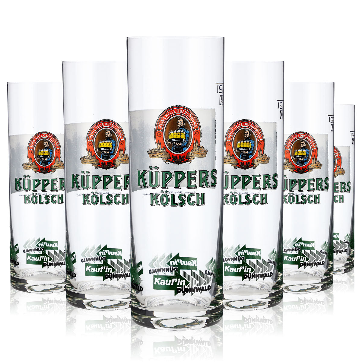 6x szklanka do piwa Küppers Kölsch 0,2 l Szklanka do piwa Kölsch/Stange „Rittersitz Haus Haack” – Widok 2