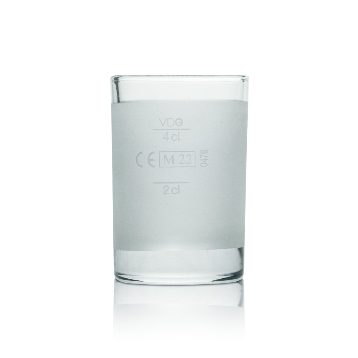 6x Coastal Mist Glass 4cl (40ml) Shot Short Stamper Liquor Glasses Frosted Gastro – Widok 3
