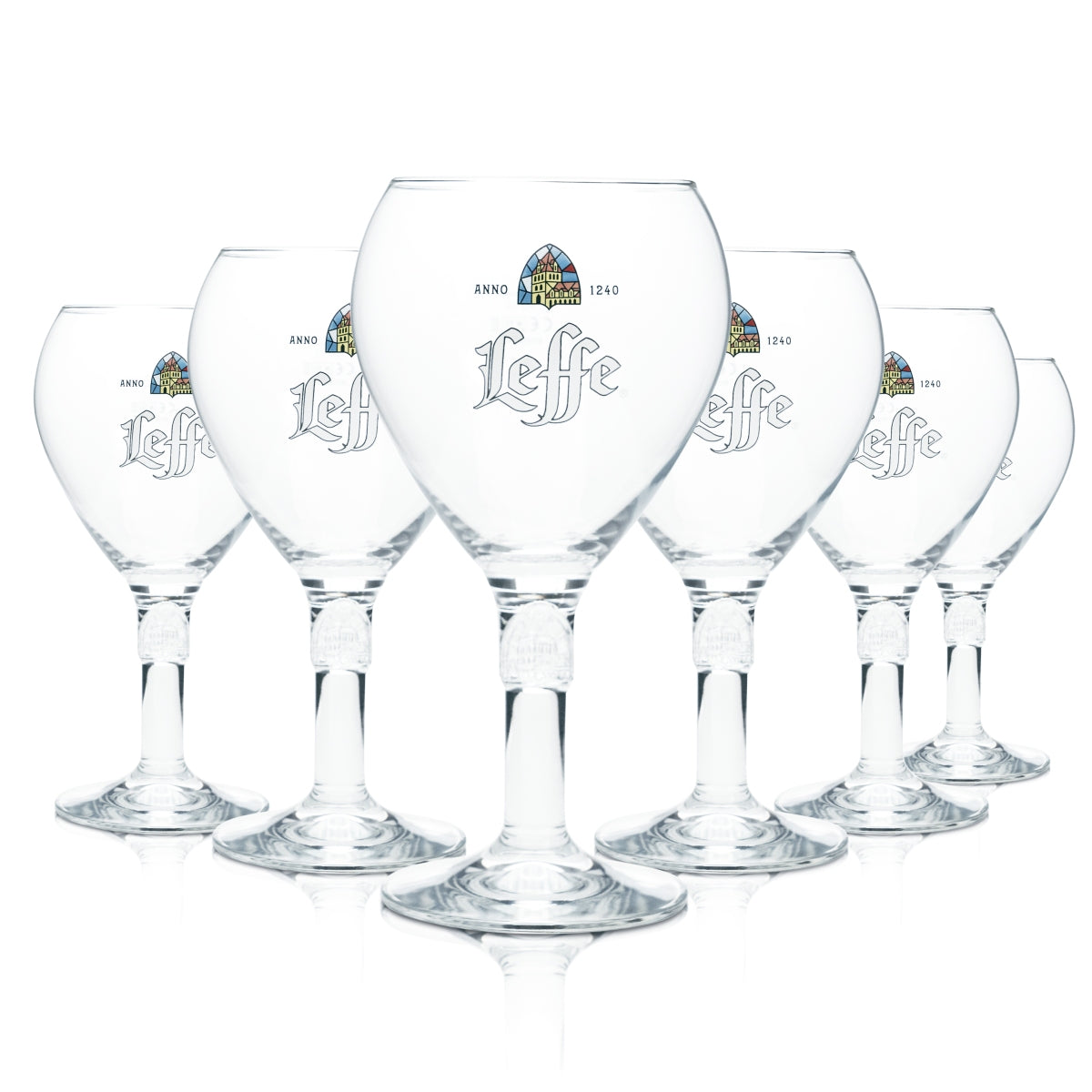 6x szklanka Leffe 0,5l kielich tulipan szklanki do piwa na nóżce Belgia Gastro Bar