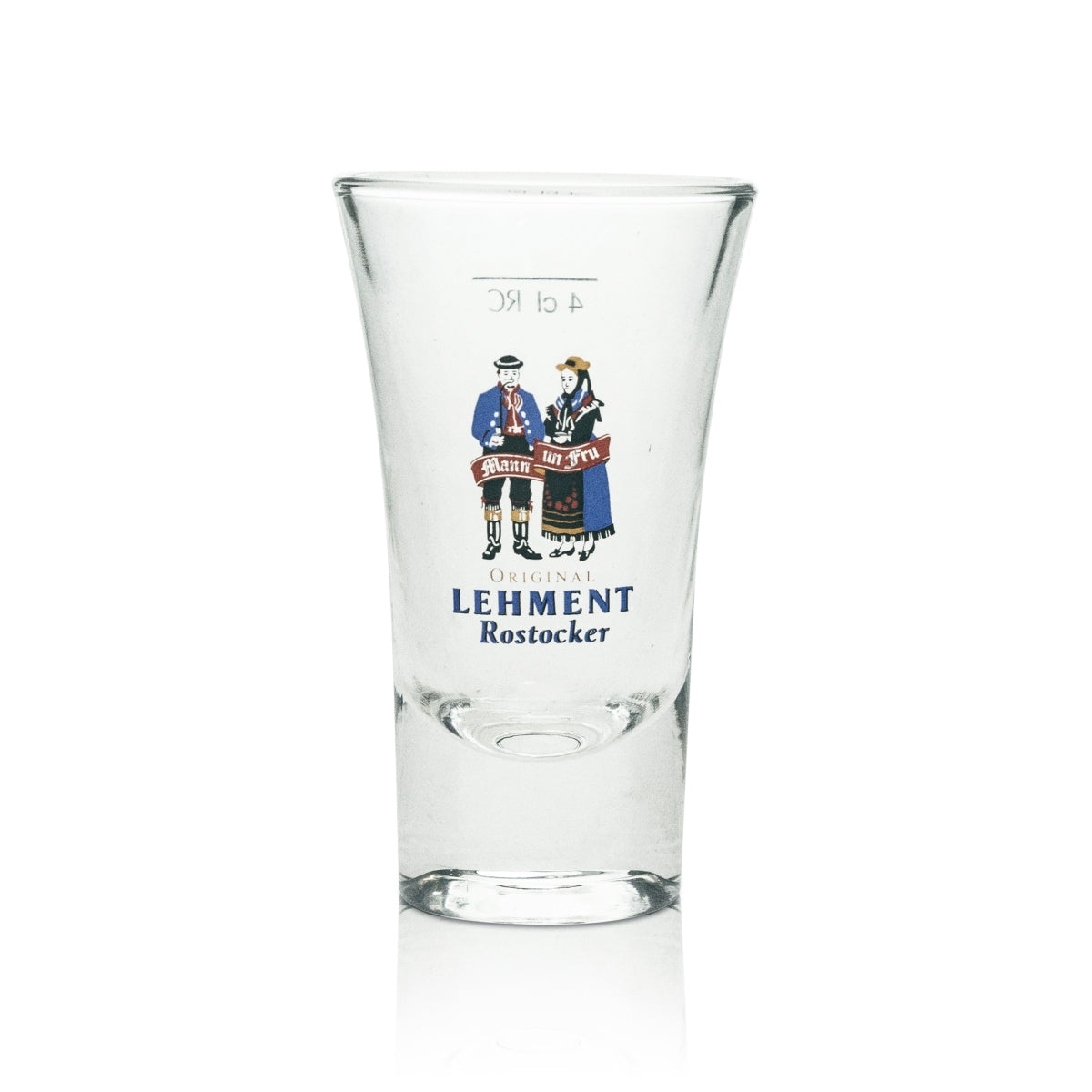 6x Lehment schnapps glass shot mężczyzna i kobieta 4cl – Widok 2