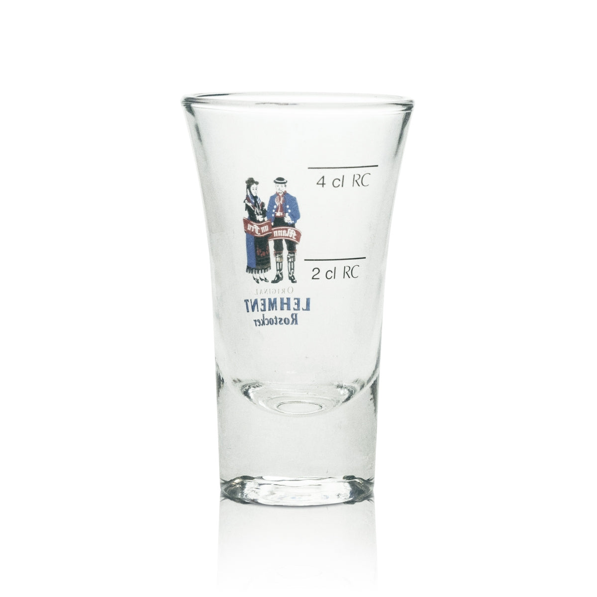 6x Lehment schnapps glass shot mężczyzna i kobieta 4cl – Widok 3