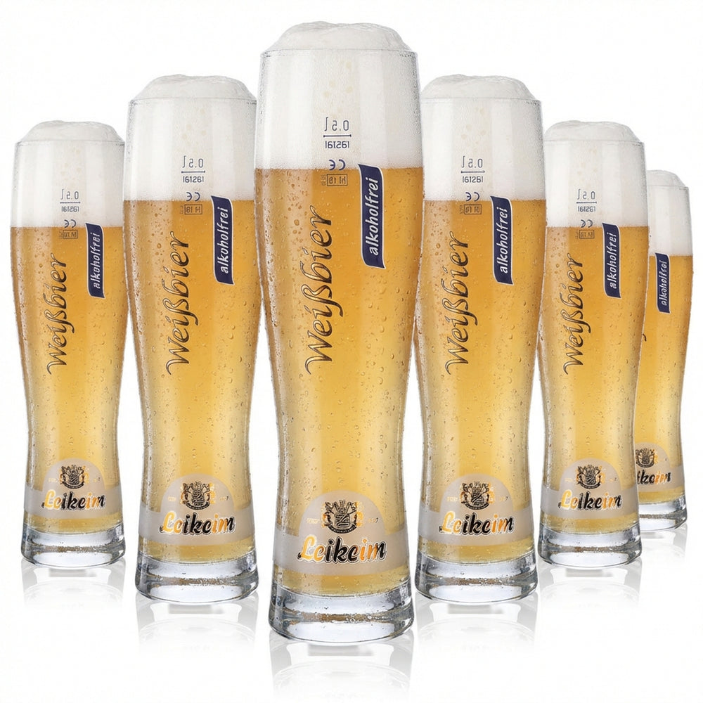 6x szklanka do piwa Leikeim 0,5 l szklanka do piwa pszenicznego bezalkoholowego Rastal Monaco Slim