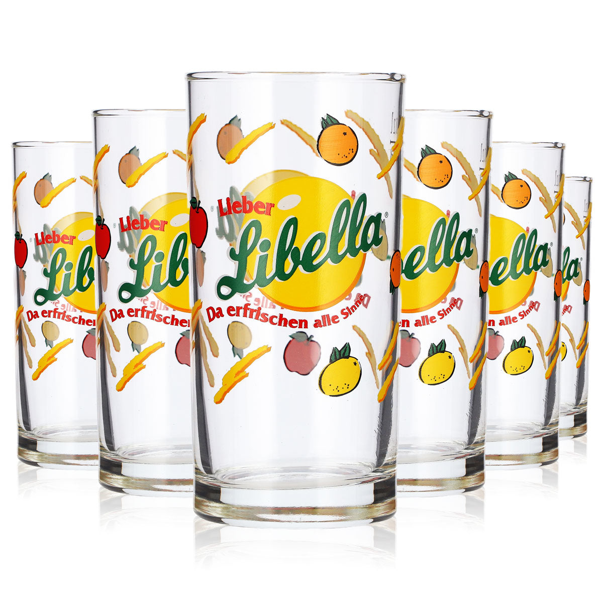 6 szt. szklanek Libella Limoncello o pojemności 0,2 l, wzór Rastal