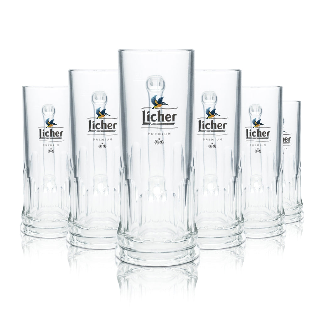 6x szklanka do piwa Licher 0,3 l kufel kufel szklanka konturowa browar Pils Gastro