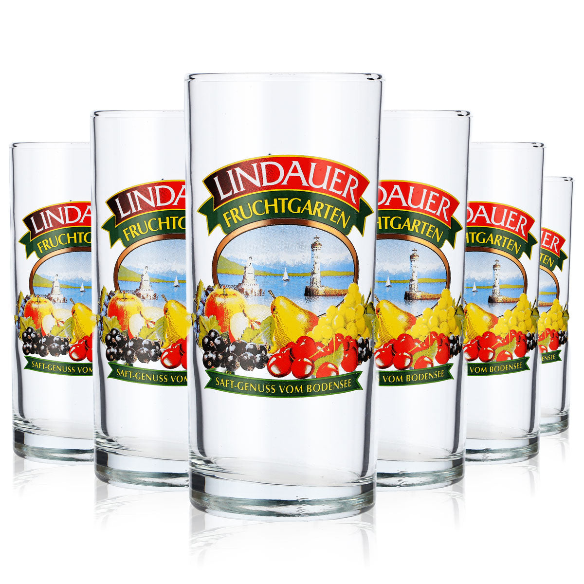 6x szklanka do soku Lindauer 0,2 l Szklanki do soku „Fruchtgarten” Rastal