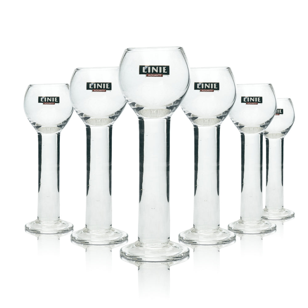 6x kieliszek do aquavit mini goblet shot glass 2cl kieliszki krótkie schnapps tamper balloon