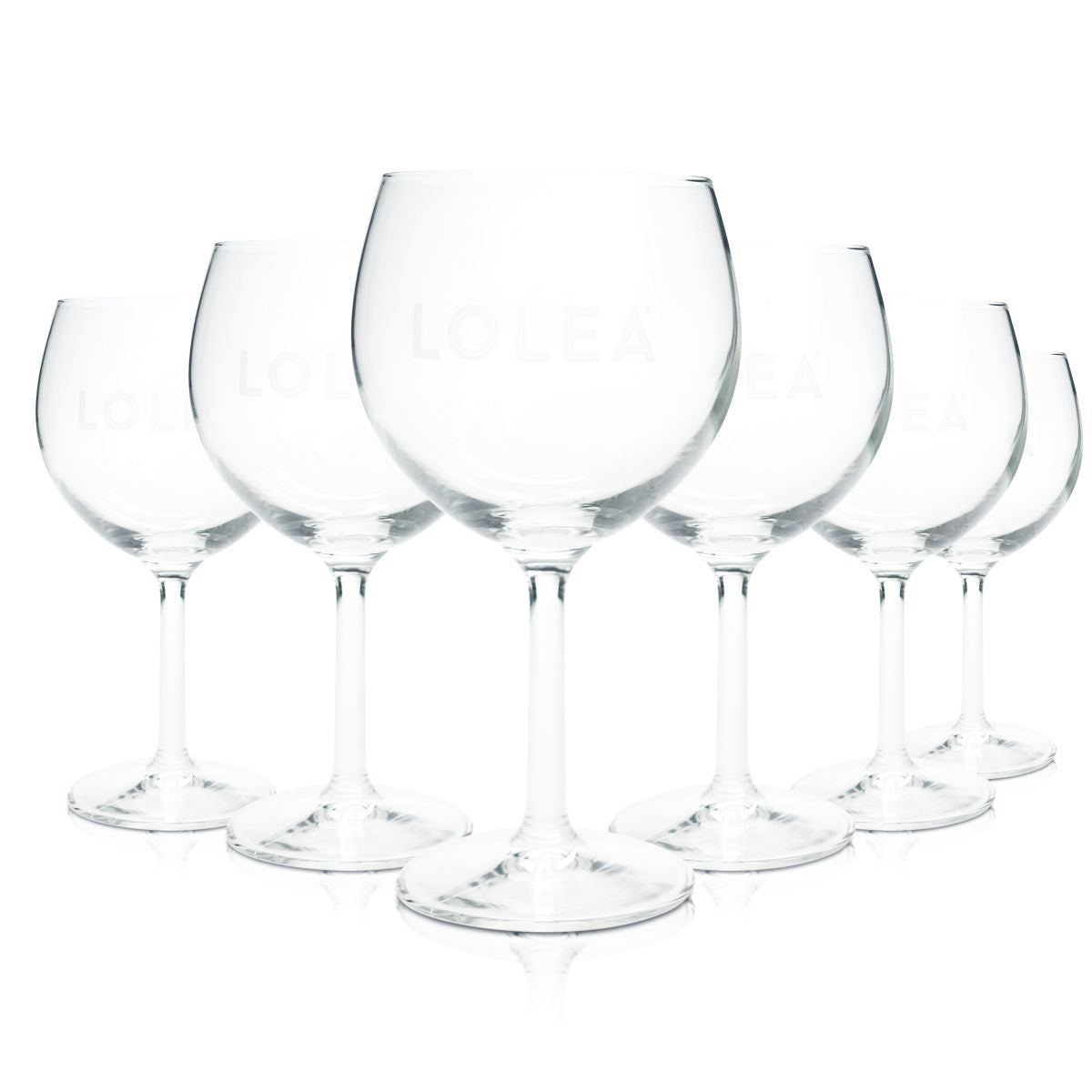 6x Lolea Glass 0.47l Sangria Balloon Glasses Goblet Glasses Kieliszki koktajlowe Longdrinks