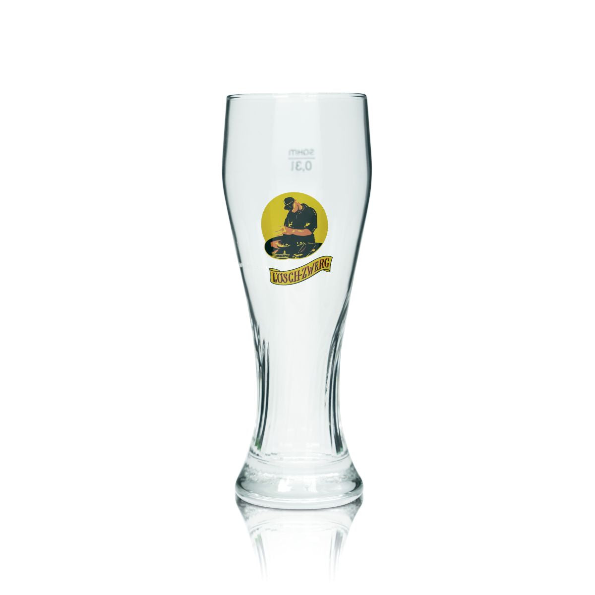 6x Löschzwerg Kieliszek do piwa pszenicznego 0,3 l Kontur Hefeweizen Kieliszki Browar Gastronomia Kalibrowane – Widok 2