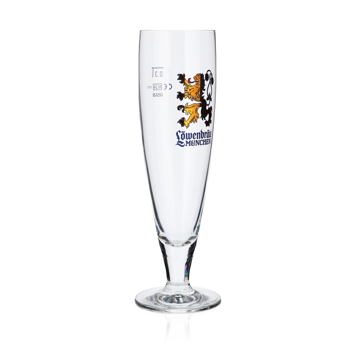 6 szklanek do piwa Löwenbräu 0,3 l, puchar ze złotym lwem Rastal Pegasus – Widok 3