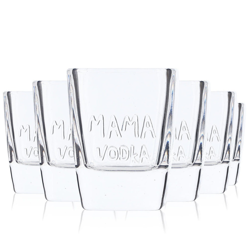 6x Mama Vodka Szklanka 5 cl Kieliszek do sznapsa Kieliszki Kieliszek do shotów Stamper Krótki