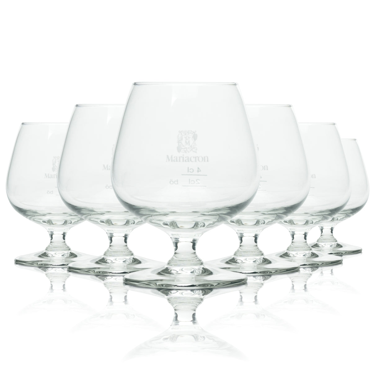 6x Mariacron brandy snifter szklane kieliszki balonowe kieliszki degustacyjne bar kulkowy